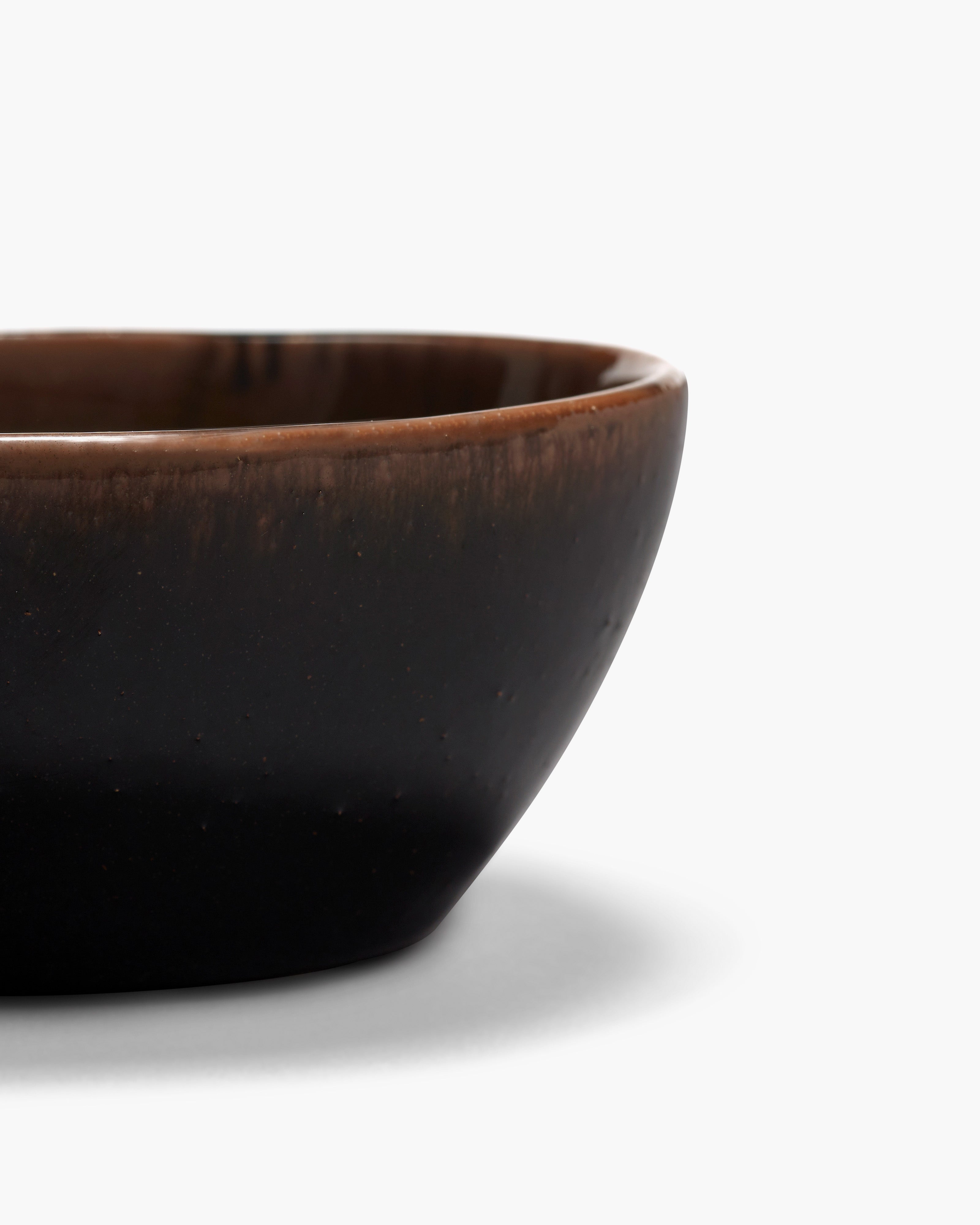 Serax Out of Lines Bowl M miska tmavě hnědá kamenina