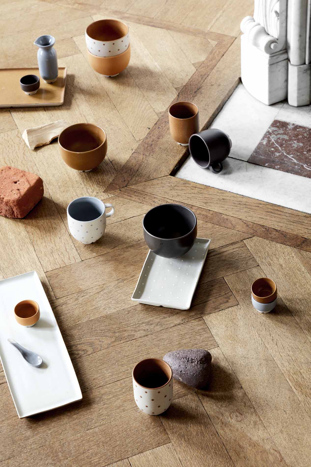 Broste Copenhagen Eli talíř čtvercový keramický