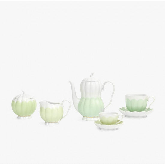 Augarten Melone konvice na kávu Nilus Green porcelánová