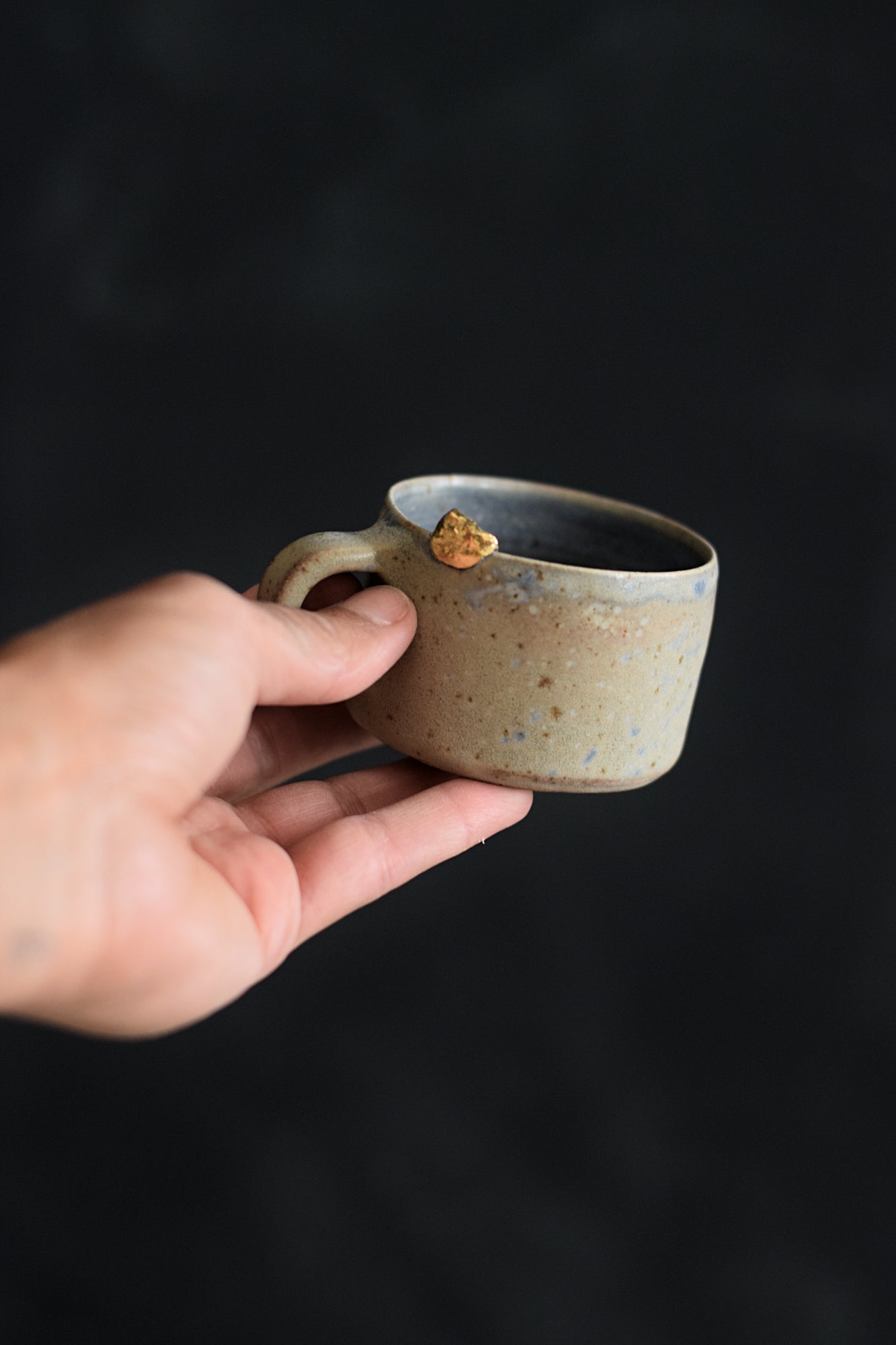 Terra Ceramics Prague Chimchims šálek na espresso 100 ml modrý