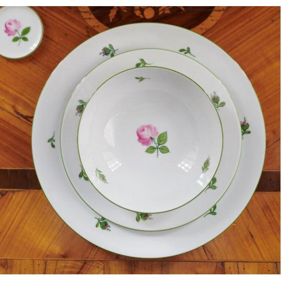 Augarten Schubert salátová miska 16 cm růžová Vídeňská růže