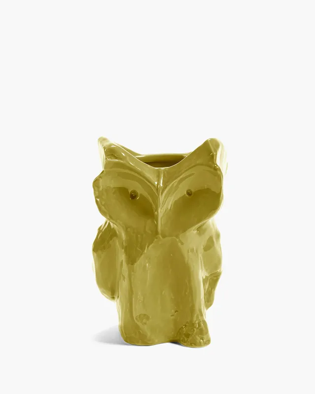 Serax After Midnight Owl váza S žlutá keramická
