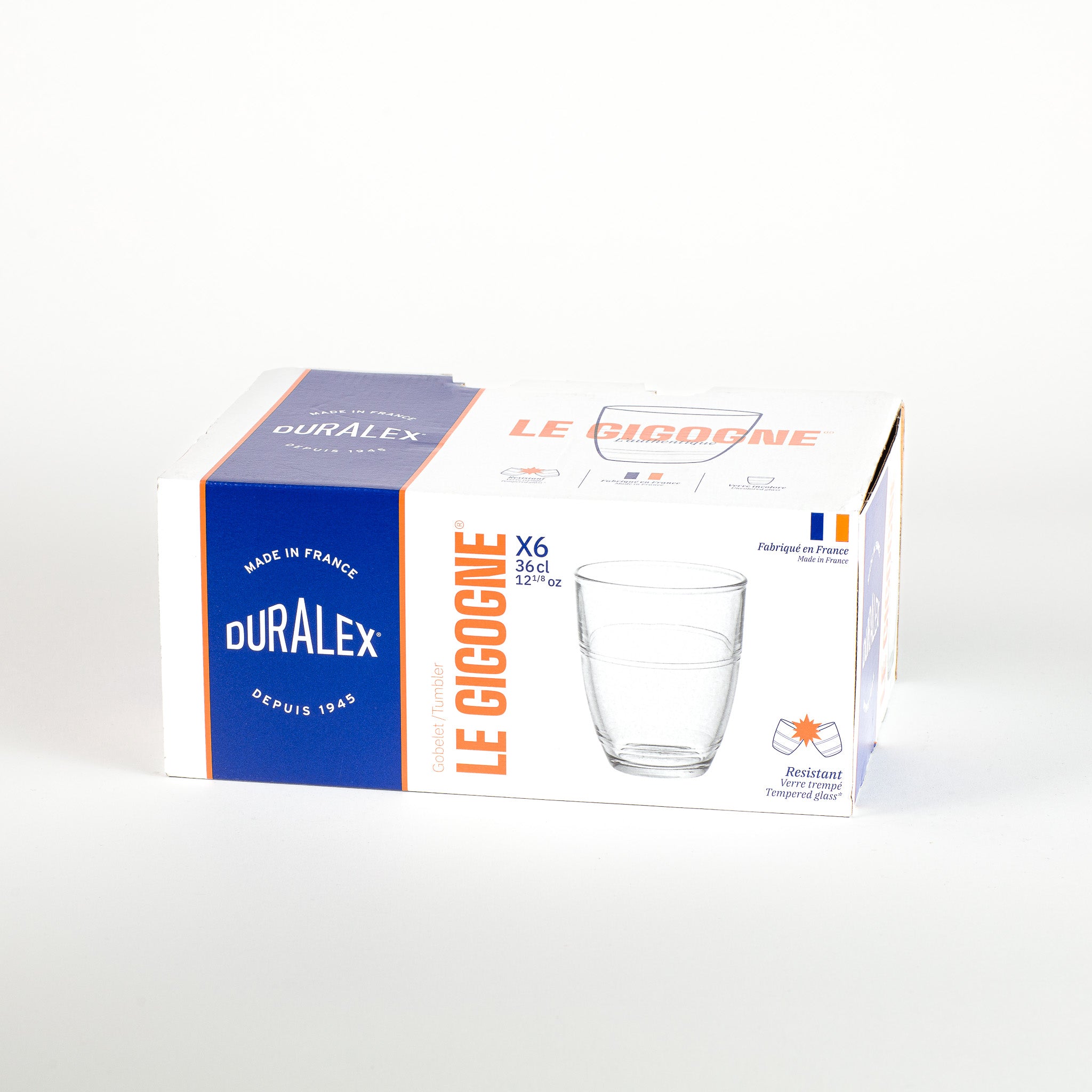 Duralex Gigogne sklenice 36 cl čirá 6 ks tvrzené