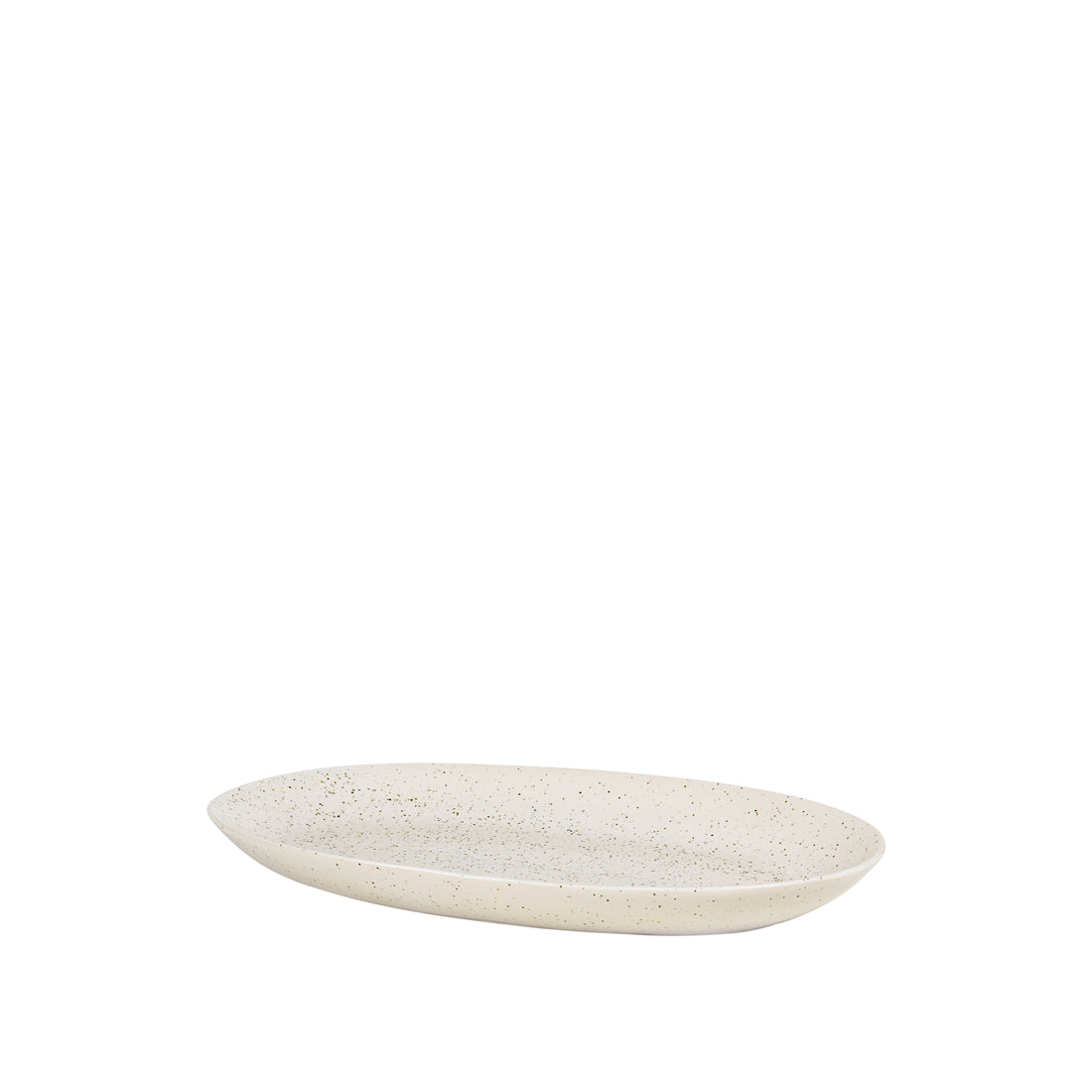 Broste Copenhagen Nordic Vanilla Plate Oval talíř keramický