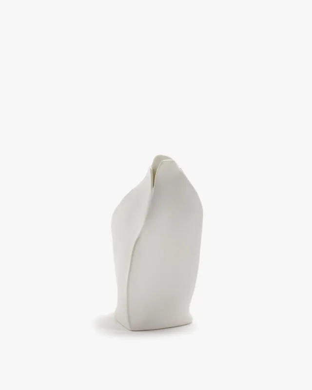 Serax Perfect Imperfection váza S bílá porcelánová