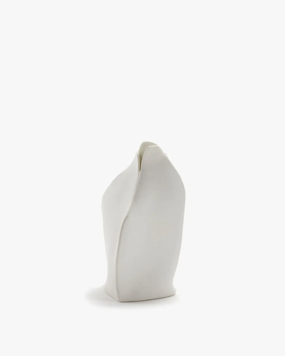 Serax Perfect Imperfection váza S bílá porcelánová