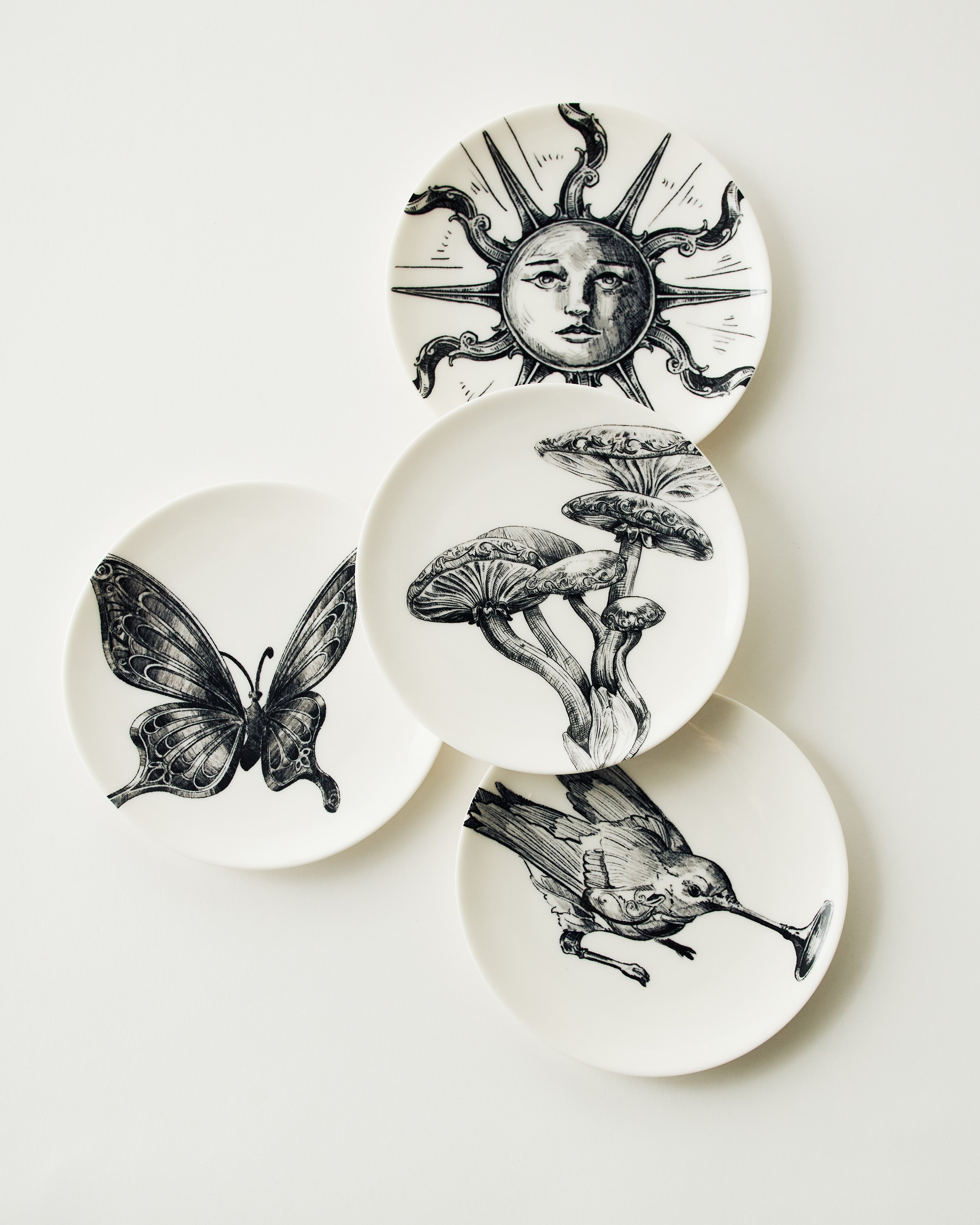 Serax Unity sada 4 dezertních talířů porcelán