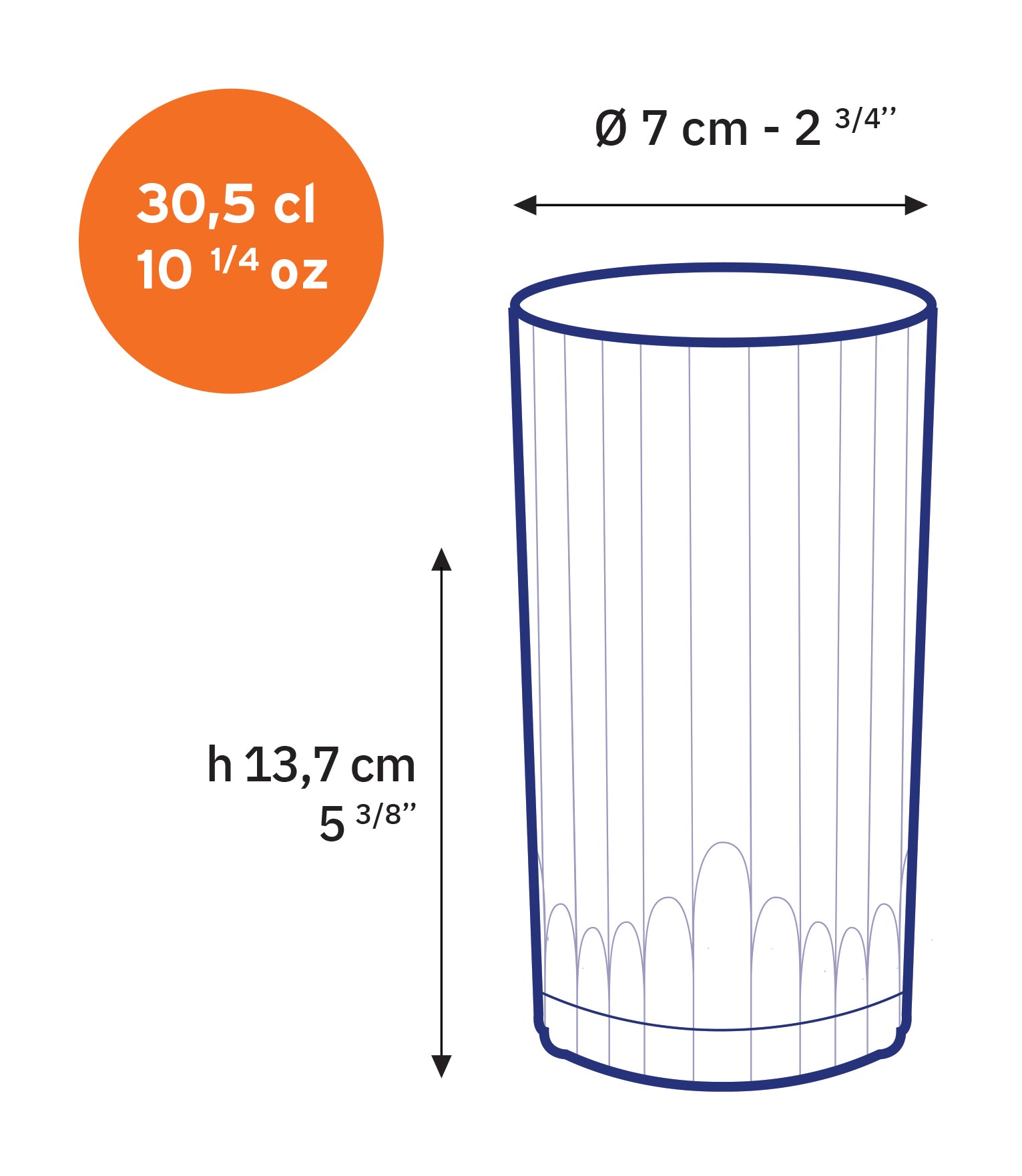 Duralex Manhattan sklenice highball 30,5 cl 6 ks