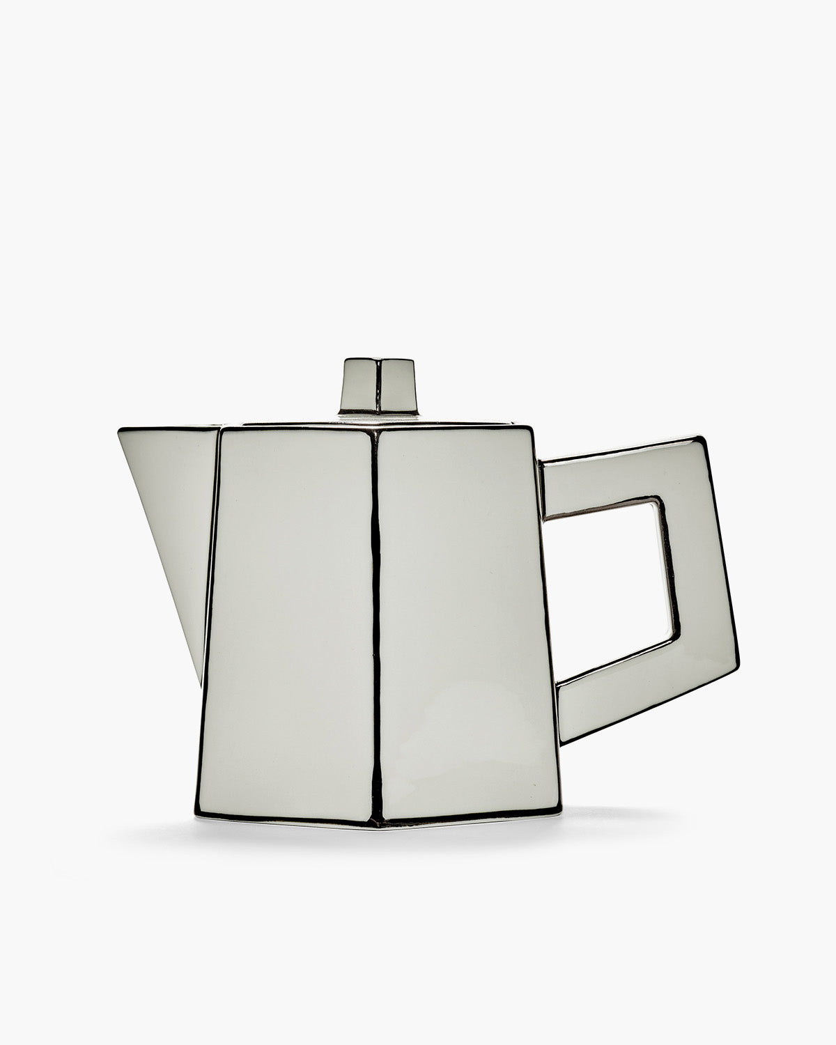Serax Carte Blanche konvice bílo-černá porcelán