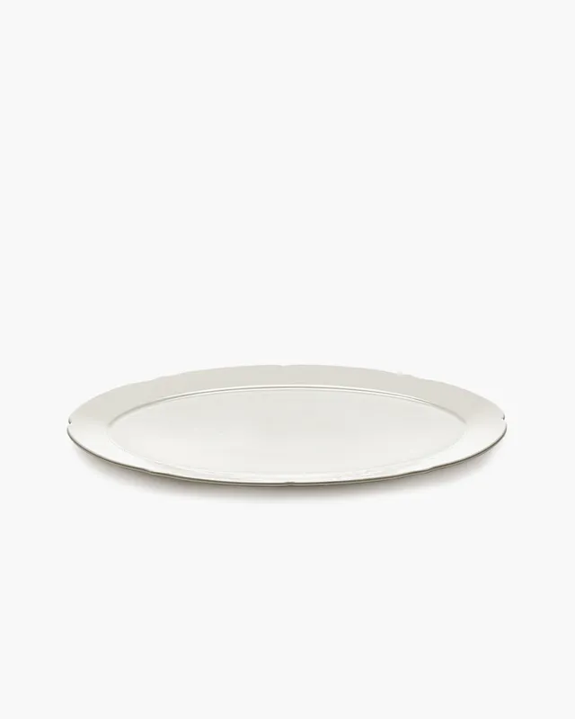 Serax Silhouette oválný talíř L bílý porcelán
