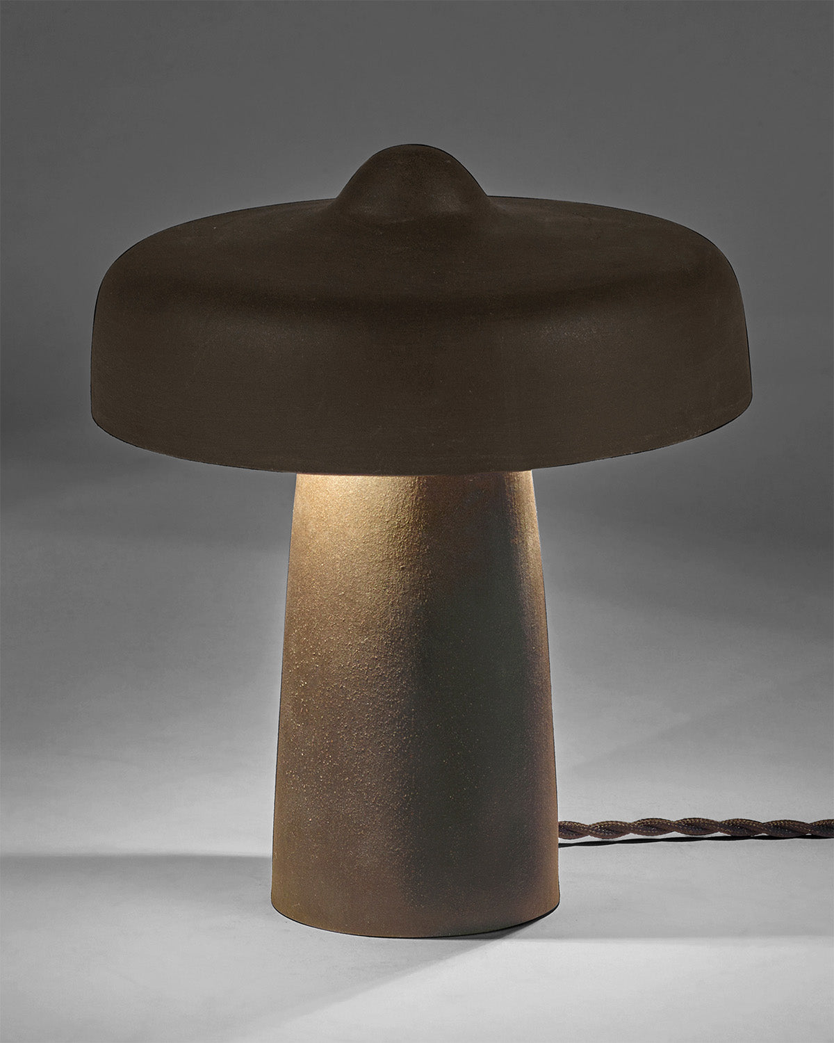 Serax Fou stolní lampa tmavě šedá keramika