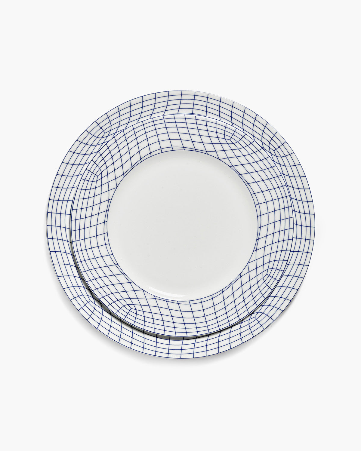 Serax Nido 01 jídelní talíř bílo-modrý porcelán