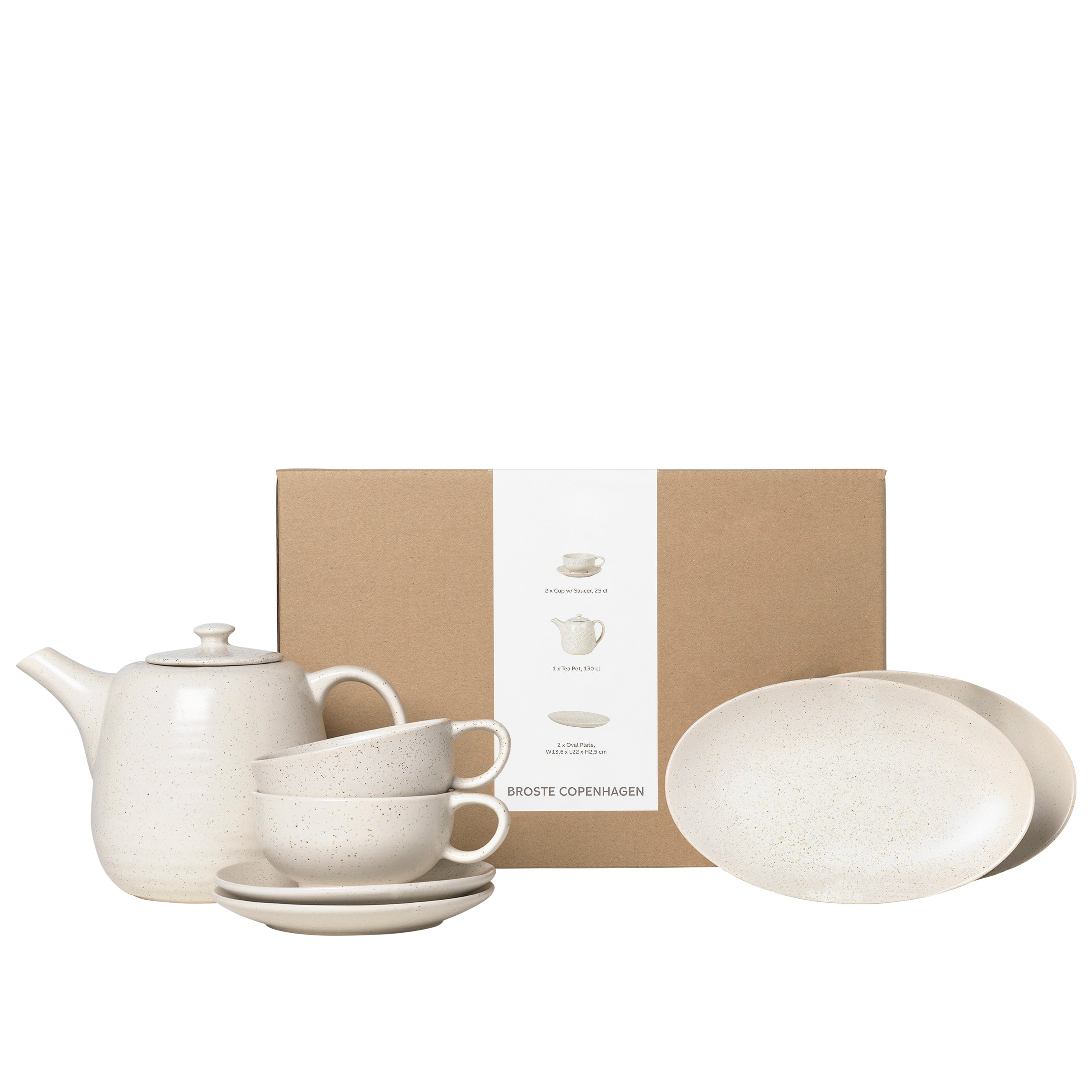 Broste Copenhagen Nordic Vanilla čajový set pro dva