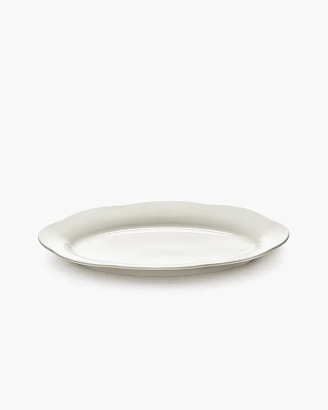 Serax Silhouette hluboký talíř oválný L bílý porcelán