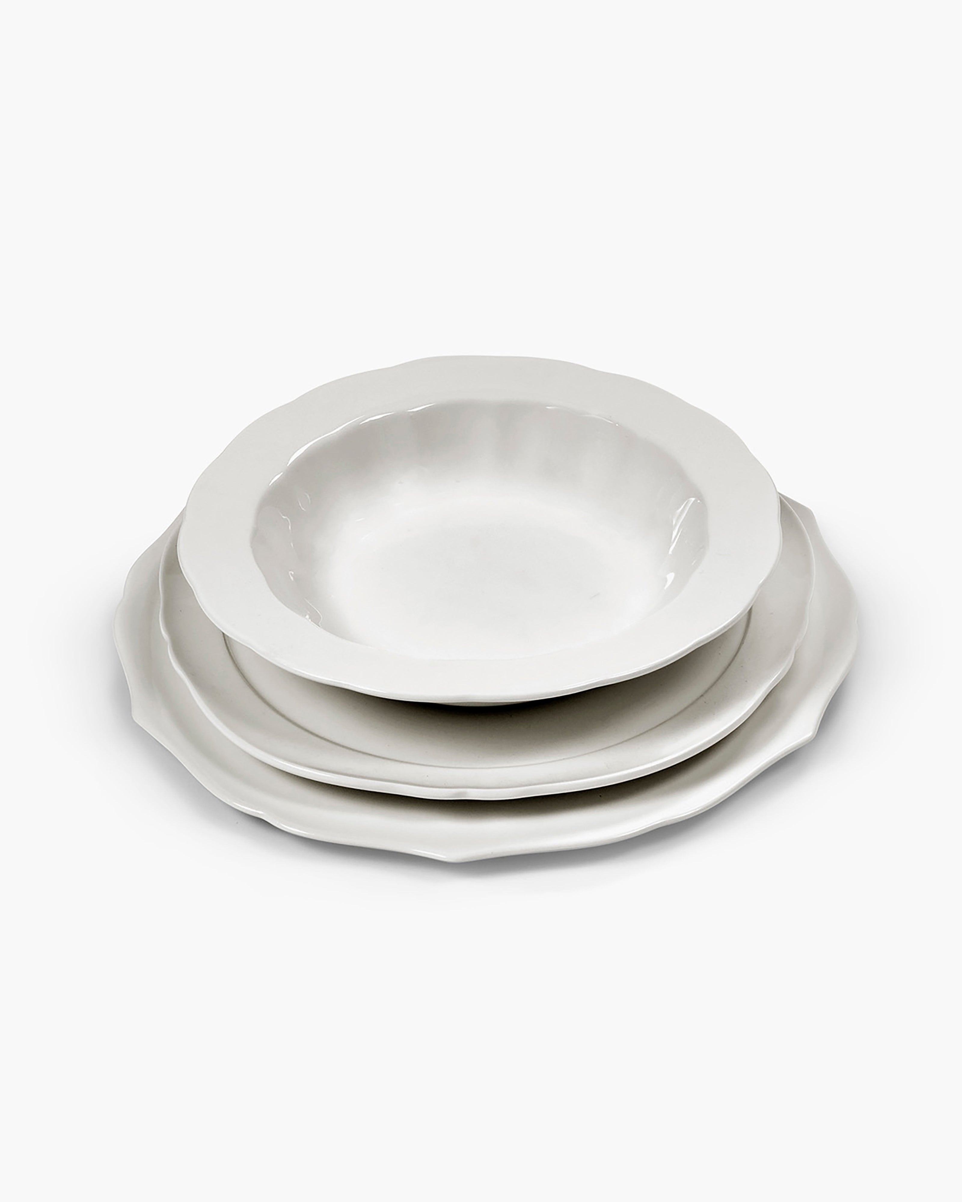 Serax Silhouette jídelní sada 12dílná bílá porcelán