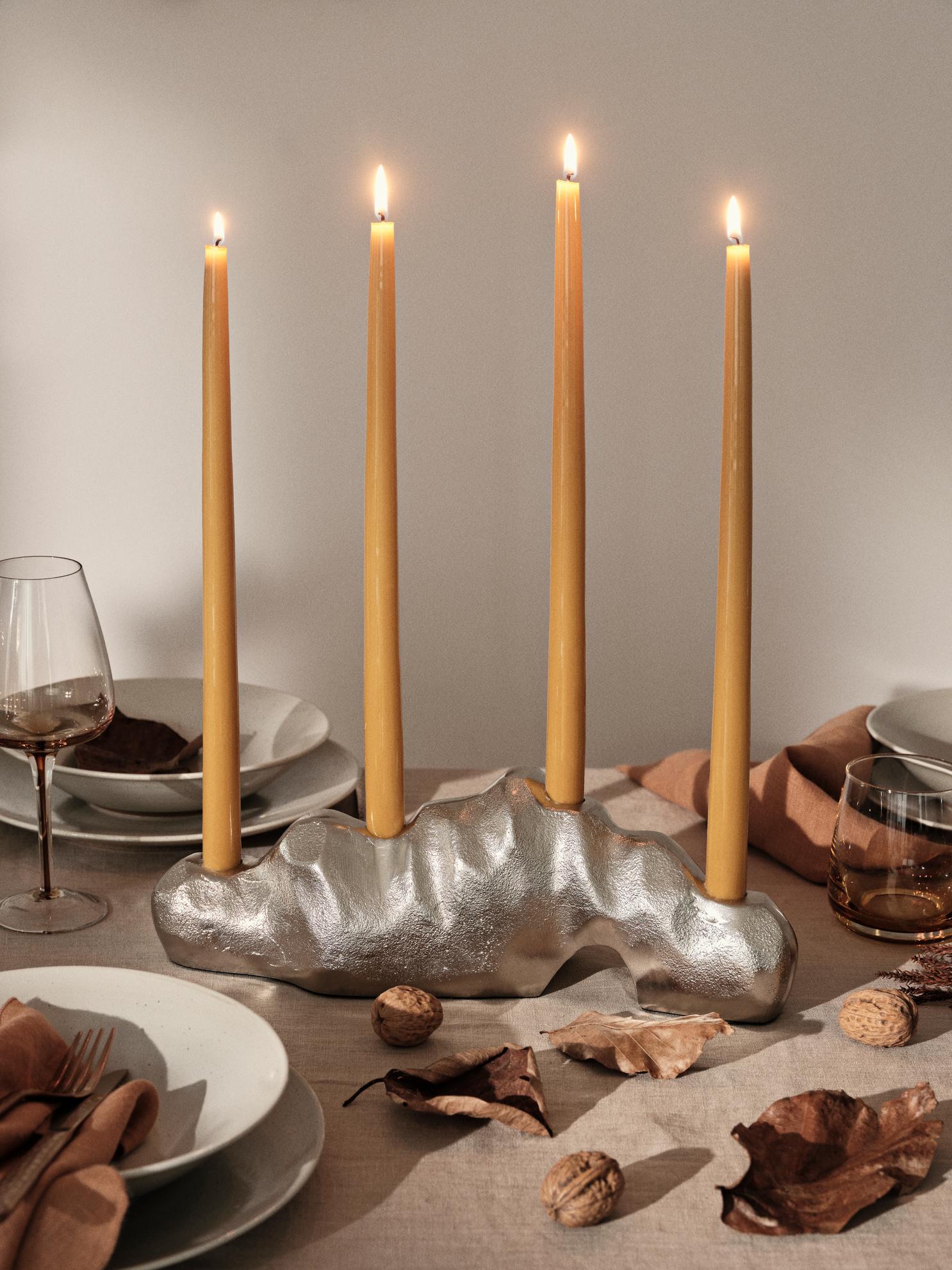 Broste Copenhagen Smooth Glossy kónická svíčka