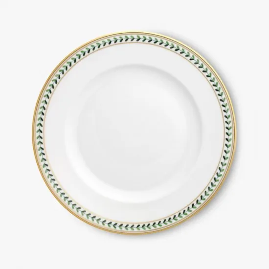 Augarten Schubert porcelánový dezertní talíř 20 cm zelený
