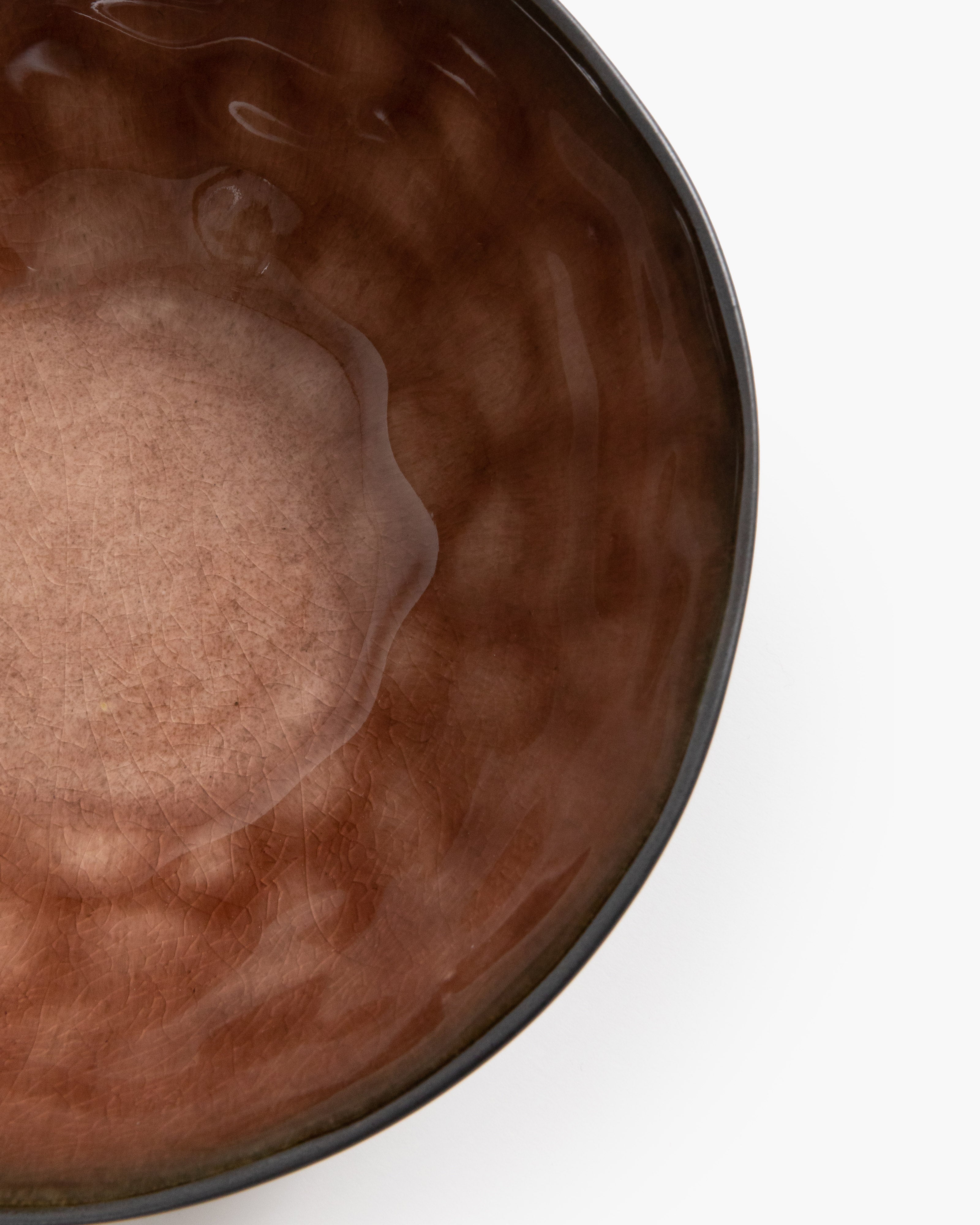 Serax Pure S miska hnědá kamenina organická