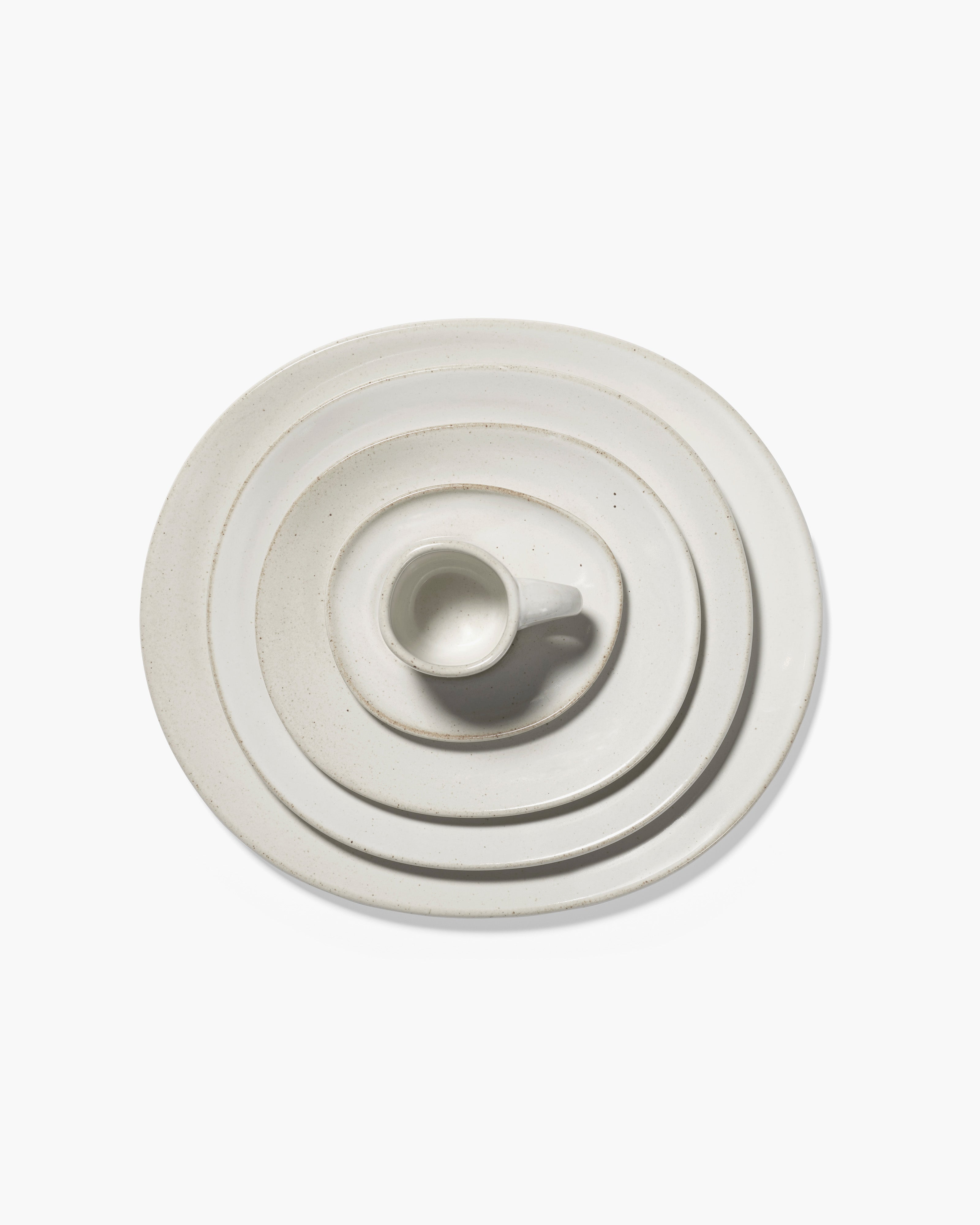 Serax Out of Lines espresso šálek off-white kamenina