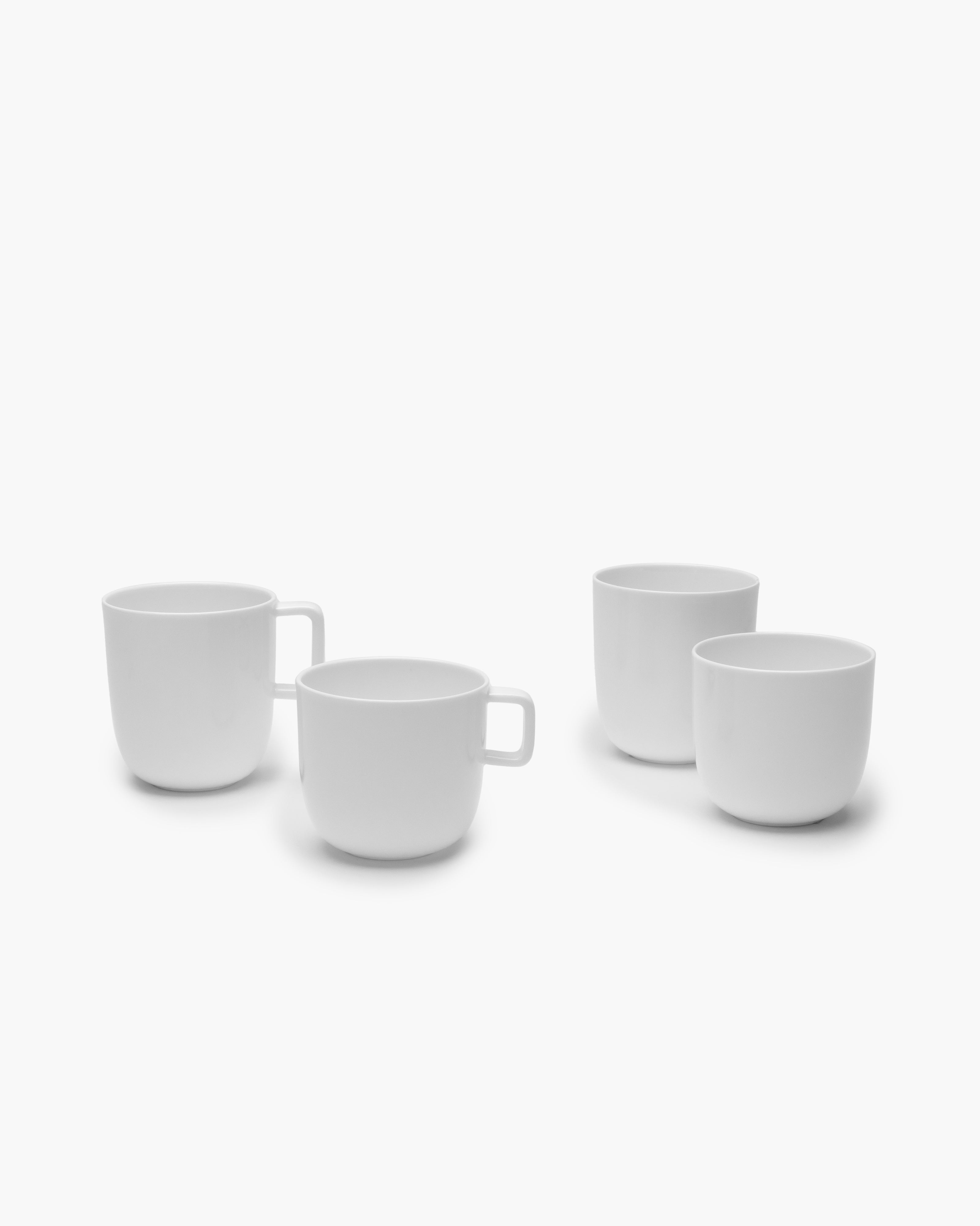 Serax Base šálek na kávu bez ucha bílý porcelán