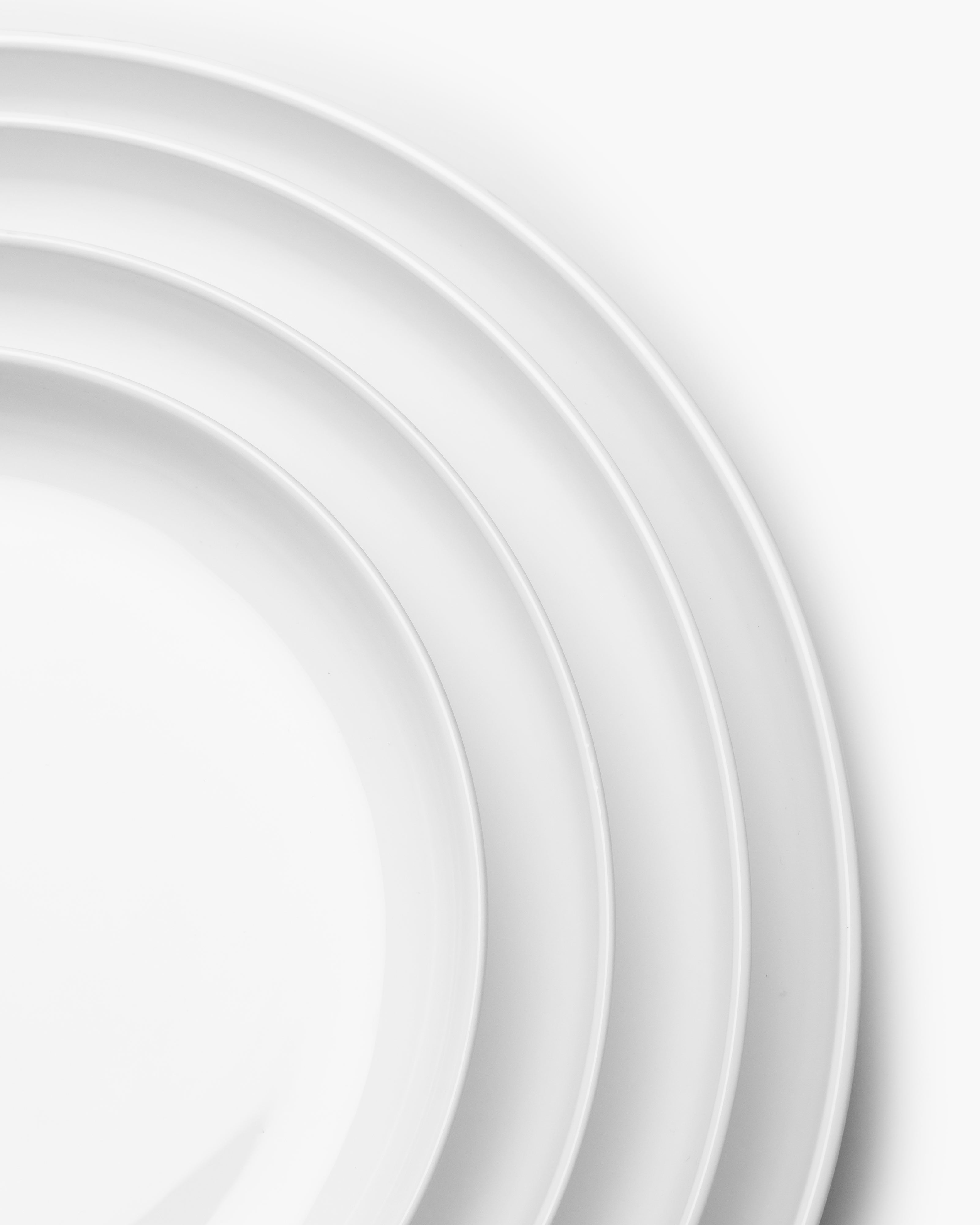 Serax Base snídaňový talíř vysoký bílý porcelán