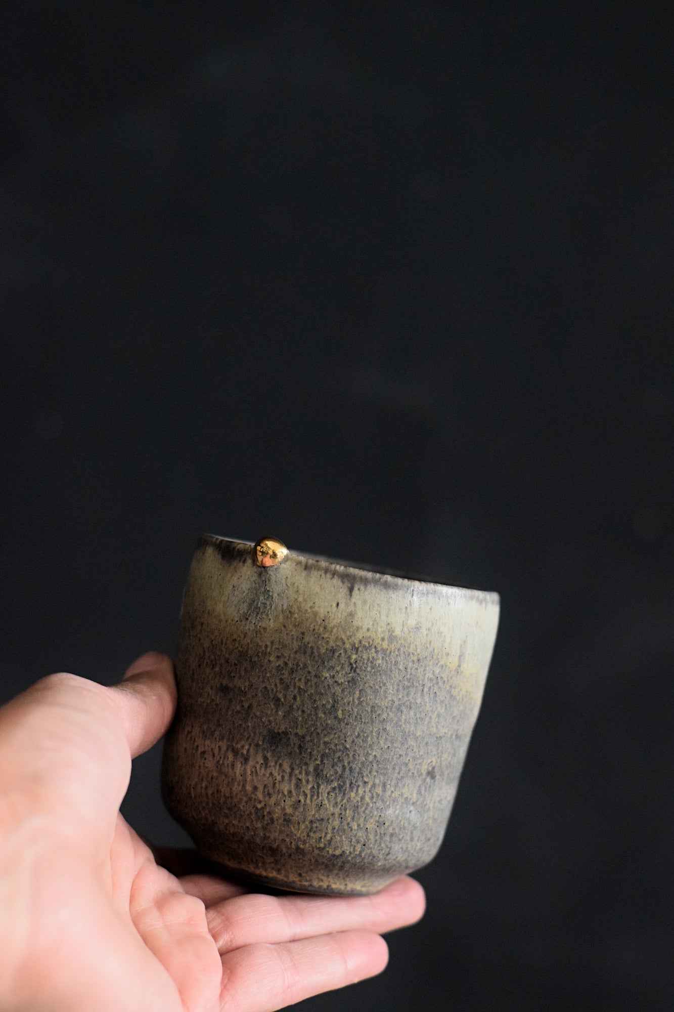 Terra Ceramics Prague MATCHA čajový šálek 200 ml šedý