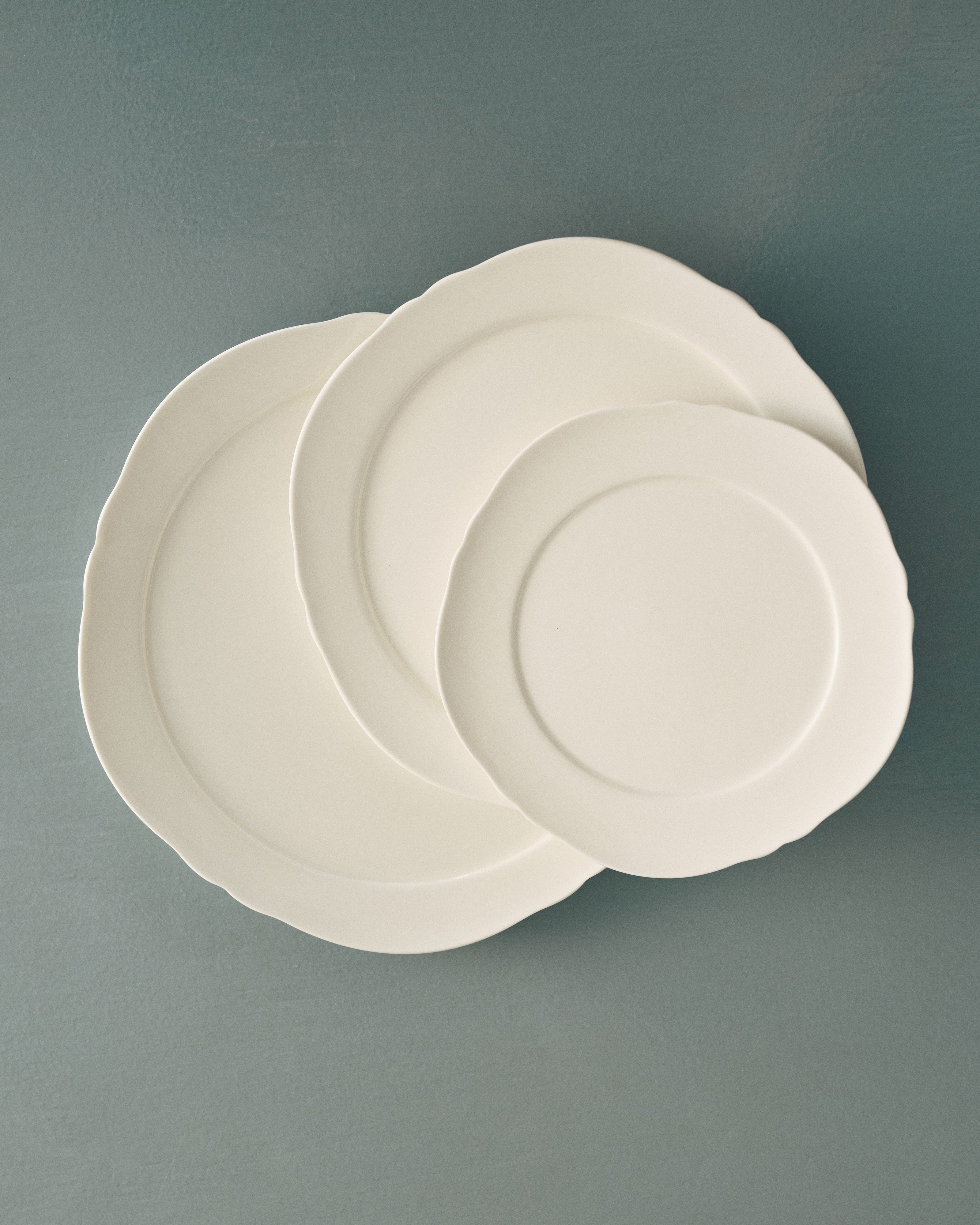 Serax Silhouette snídaňový talíř S bílý porcelán