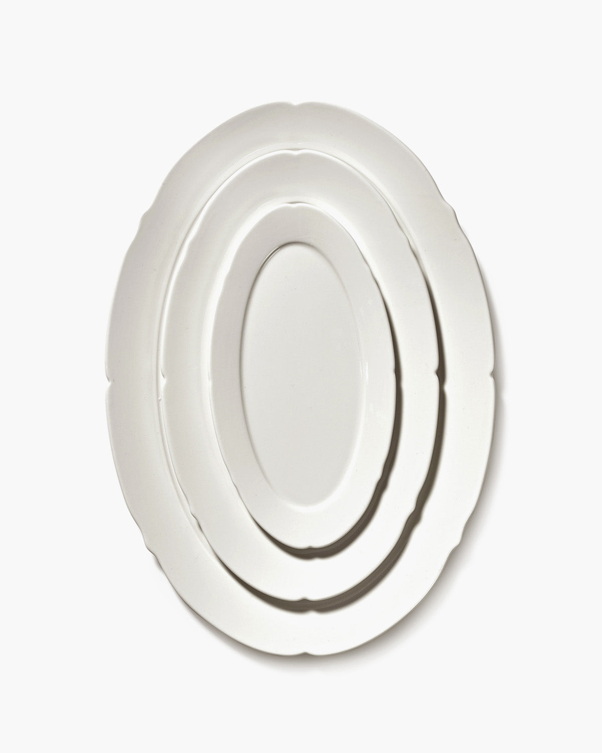 Serax Silhouette oválný talíř S bílý porcelán