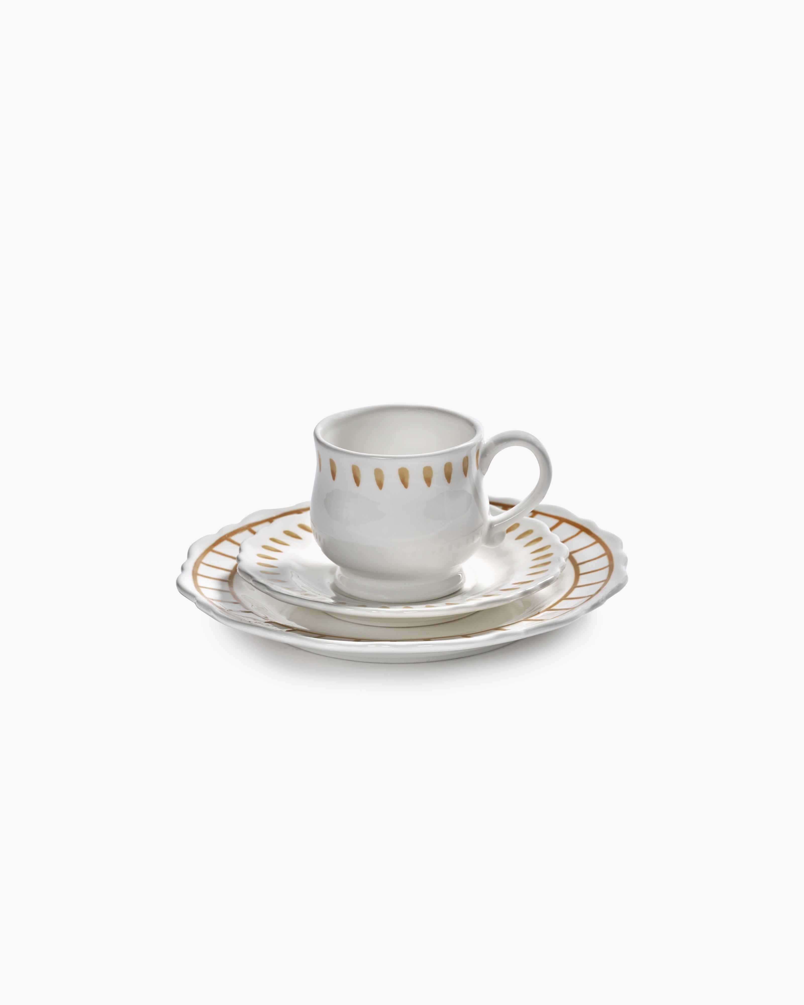 Serax Charly cappuccino šálek s podšálkem žlutý