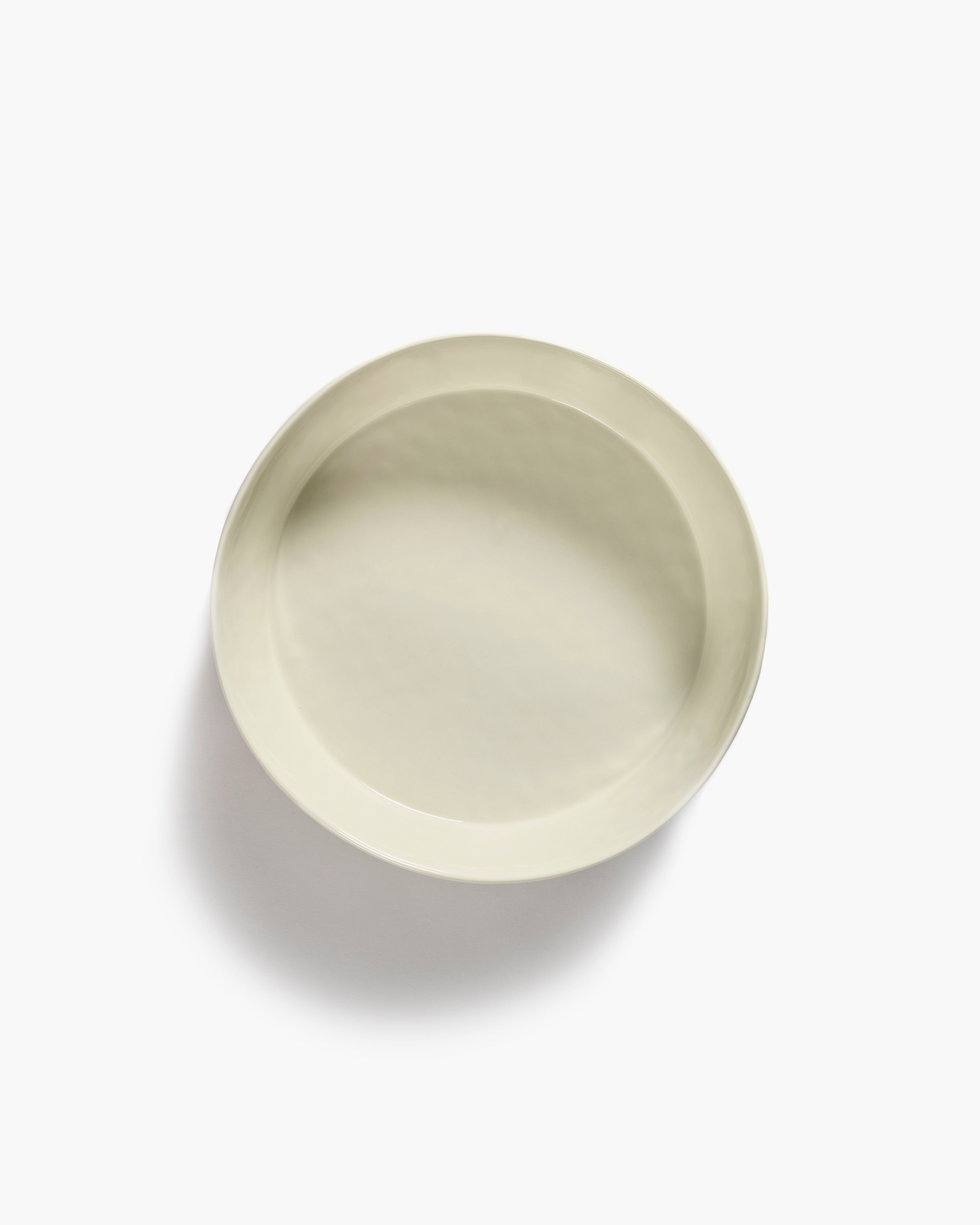Serax Feast White Swirl salátová mísa červené pruhy