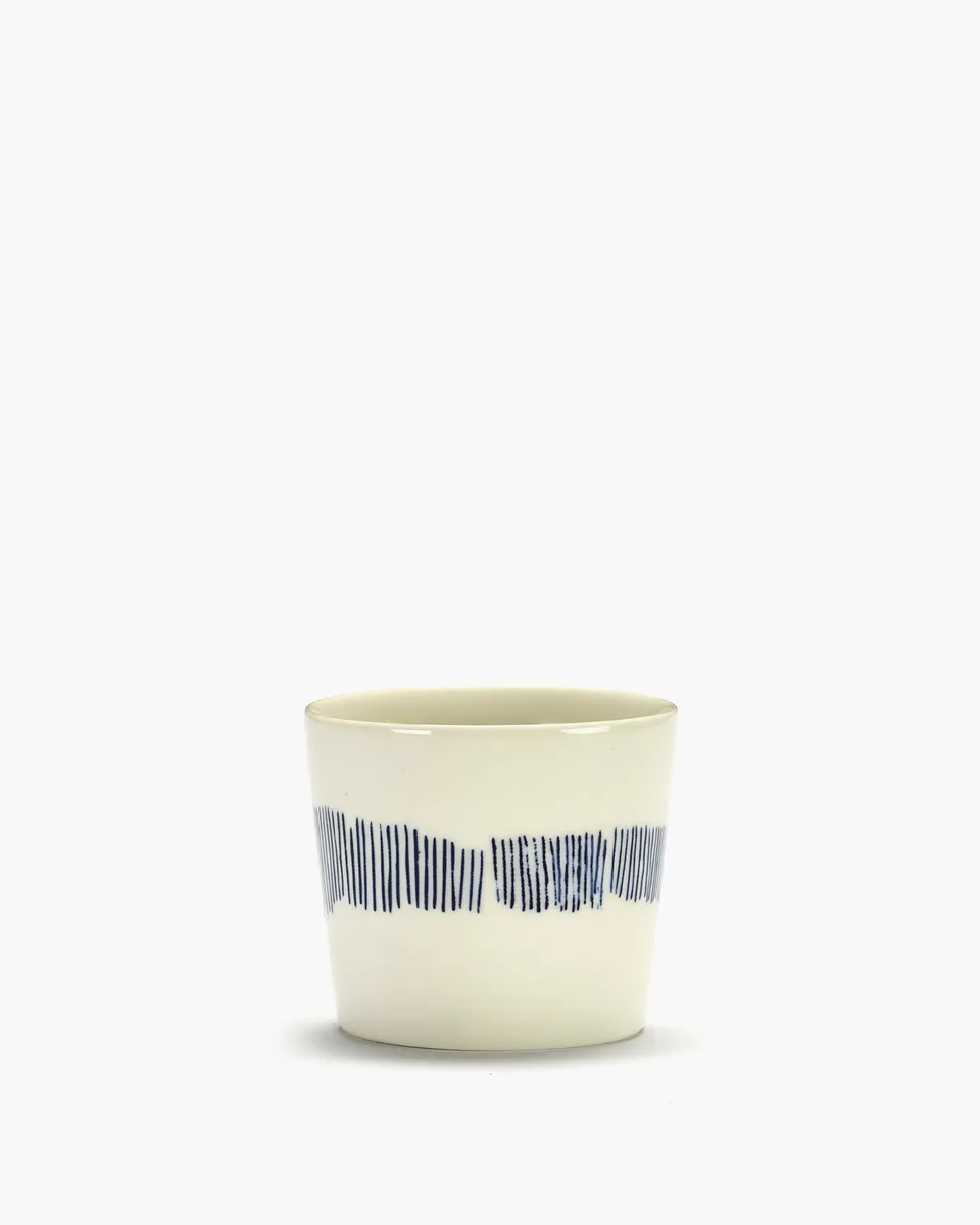 Serax Feast espresso šálek 15 cl bílo-modrý