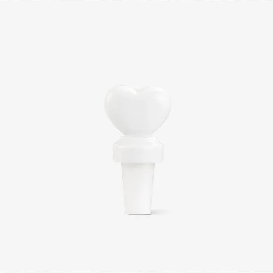 Augarten Balloon Heart zátka na láhev bílá porcelán