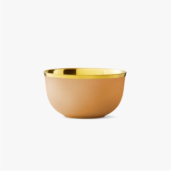 Augarten Champagne Bowl miska růžová se zlacením