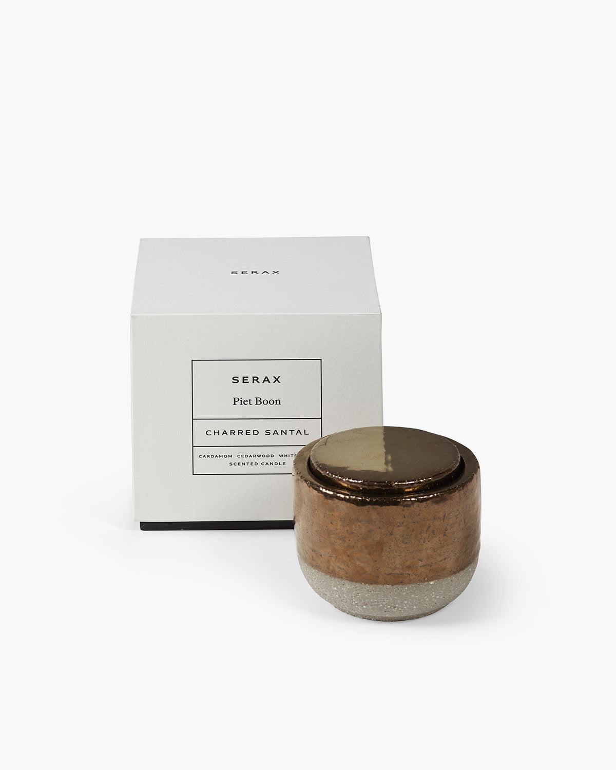 Serax Volumes Charred Santal S vonná svíčka zlatá santal