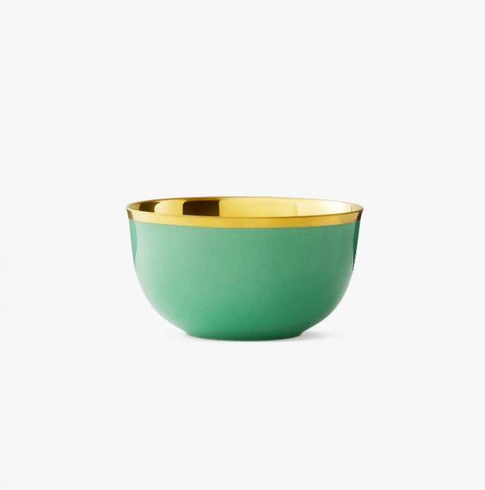 Augarten Champagne Bowl miska růžová se zlacením