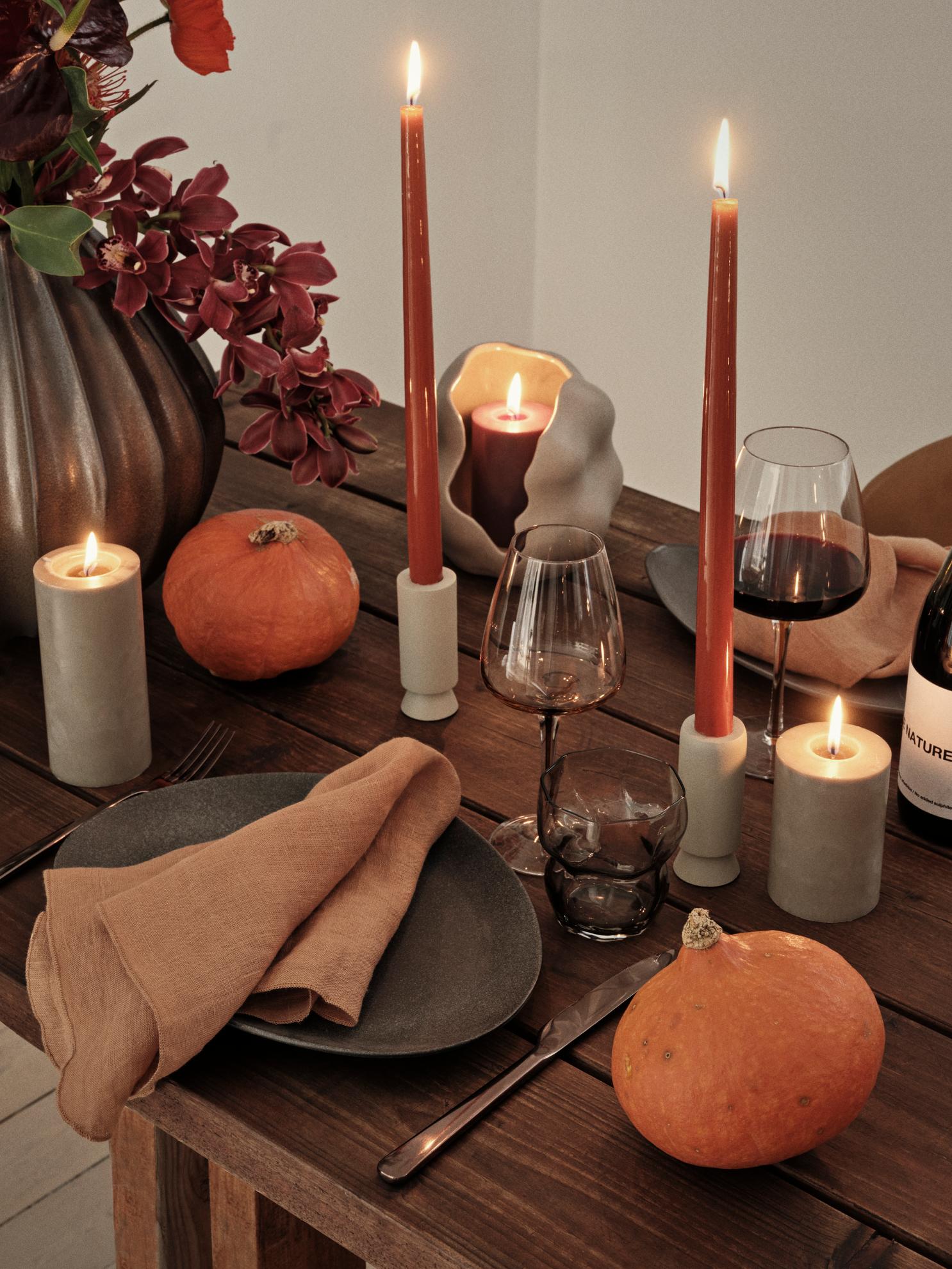 Broste Copenhagen Smooth svíčka kónická lesklá
