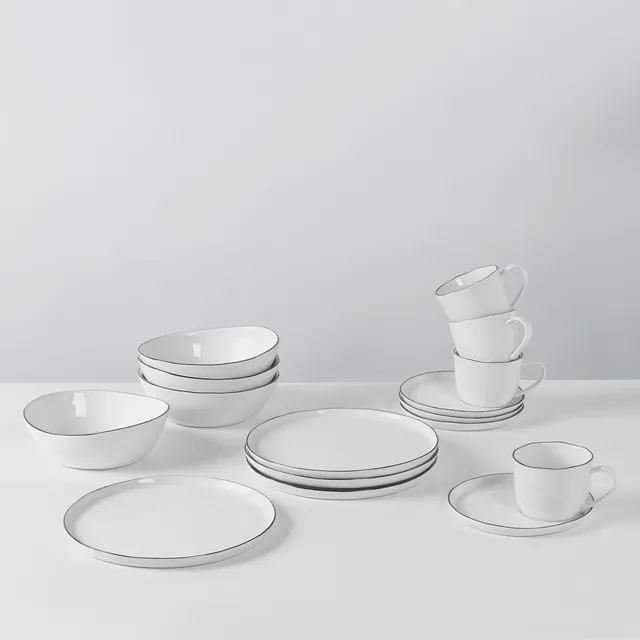 Broste Copenhagen Salt snídaňová sada pro 4 kamenina