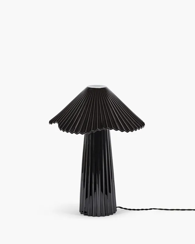 Serax Uala stolní lampa L černobílá porcelánová