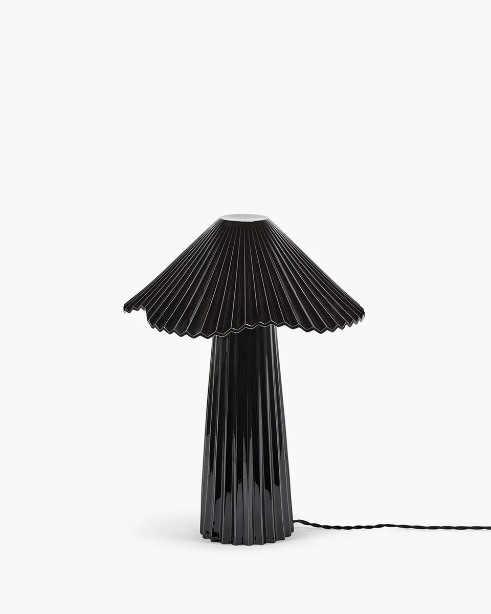 Serax Uala stolní lampa L černobílá porcelánová