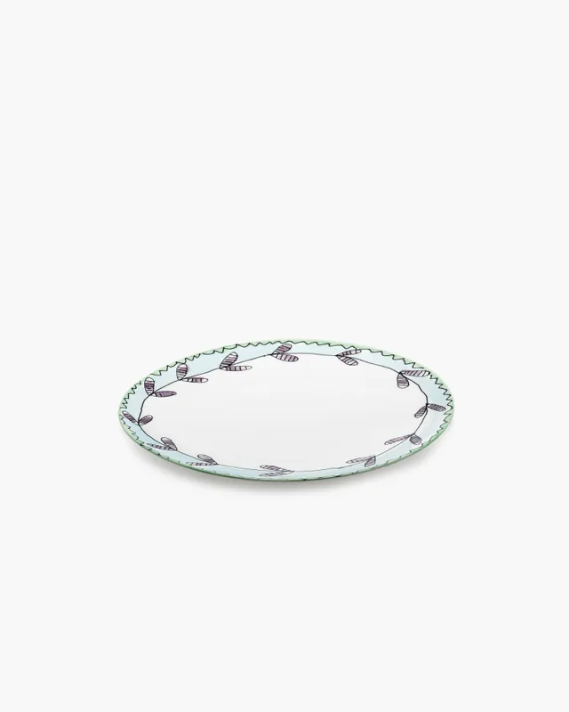 Serax Midnight Flowers Blossom Milk talíř růžový porcelán