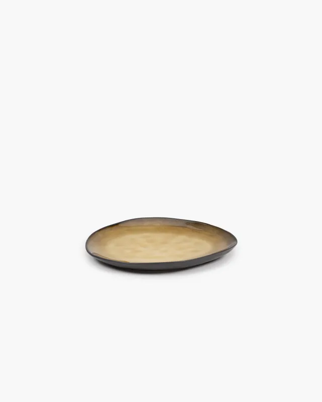 Serax Pure Oval M oválný talíř zelený keramika
