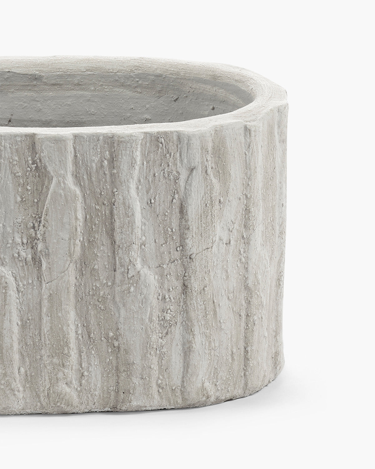 Serax Rift Planter low 03 květináč krémový keramika