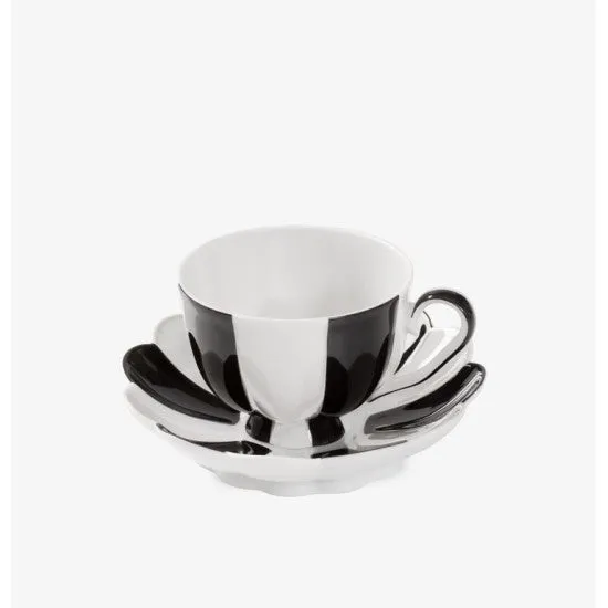 Augarten Melon espresso šálek černý porcelán Hoffmann
