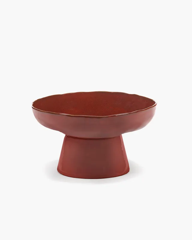 Serax La Mère servírovací mísa na noze venetian red