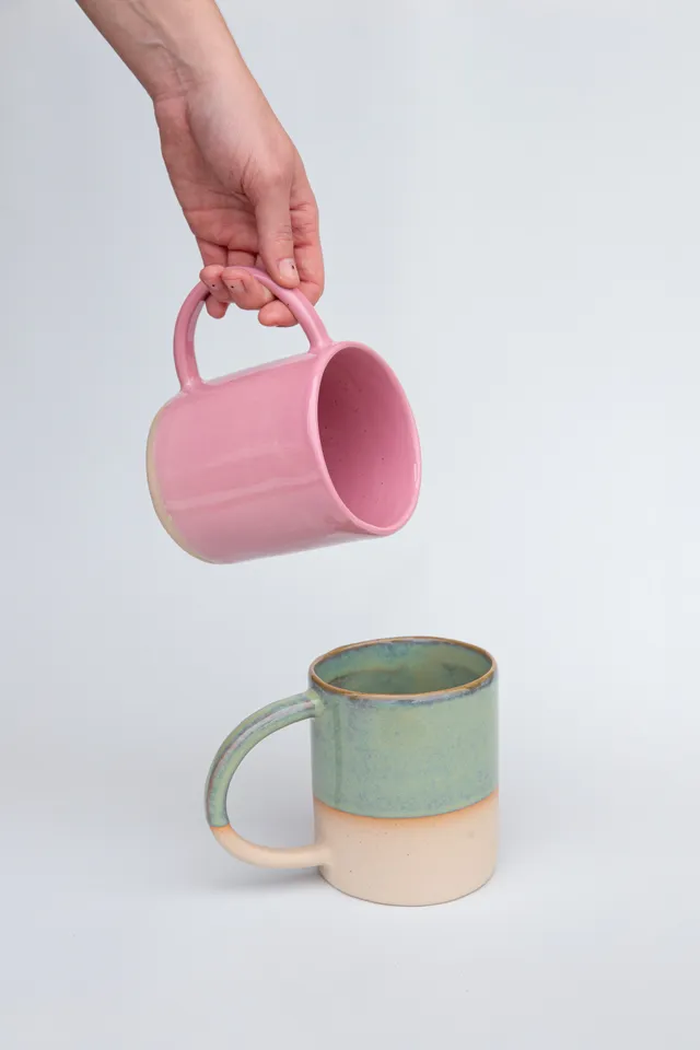 Engoba Giga hrnek glazovaný 550 ml růžový
