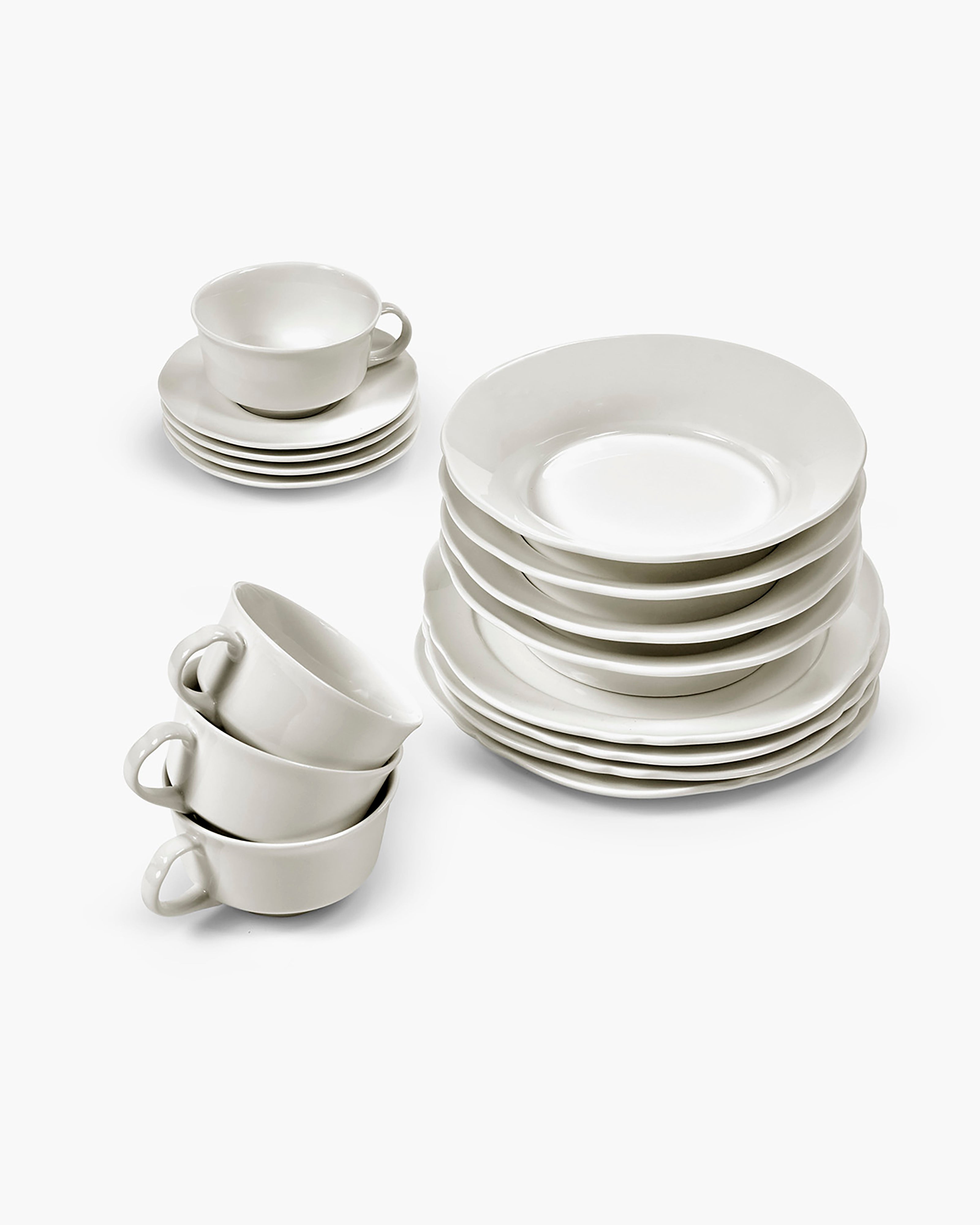 Serax Silhouette Breakfast set snidanova sada 16 ks bila