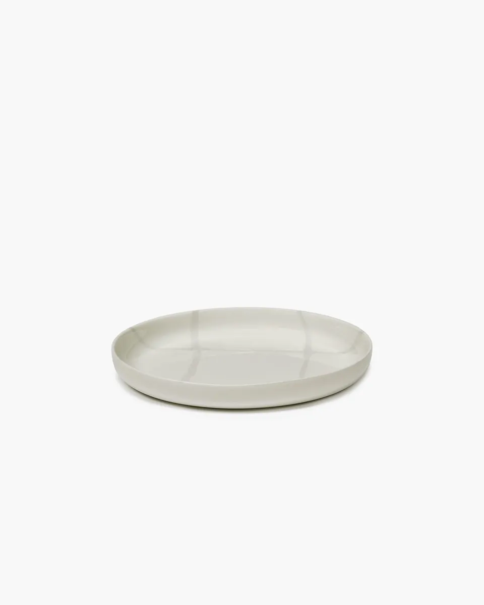 Serax Zuma Salt hluboký talíř M bílý porcelán