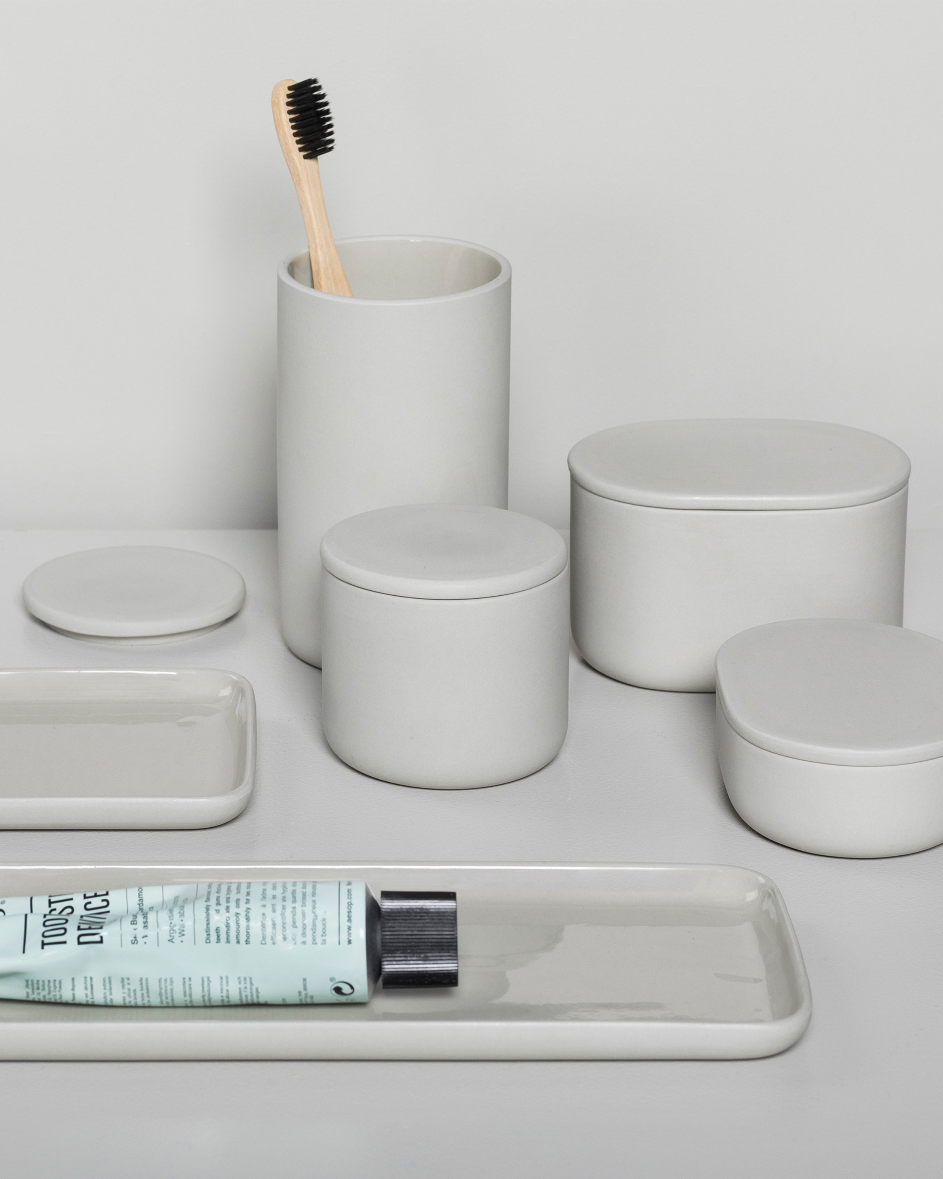 Serax Cose S dóza s víkem kulatá béžová porcelán