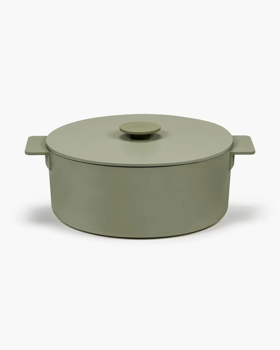 Serax Surface XL hrnec zelený litina