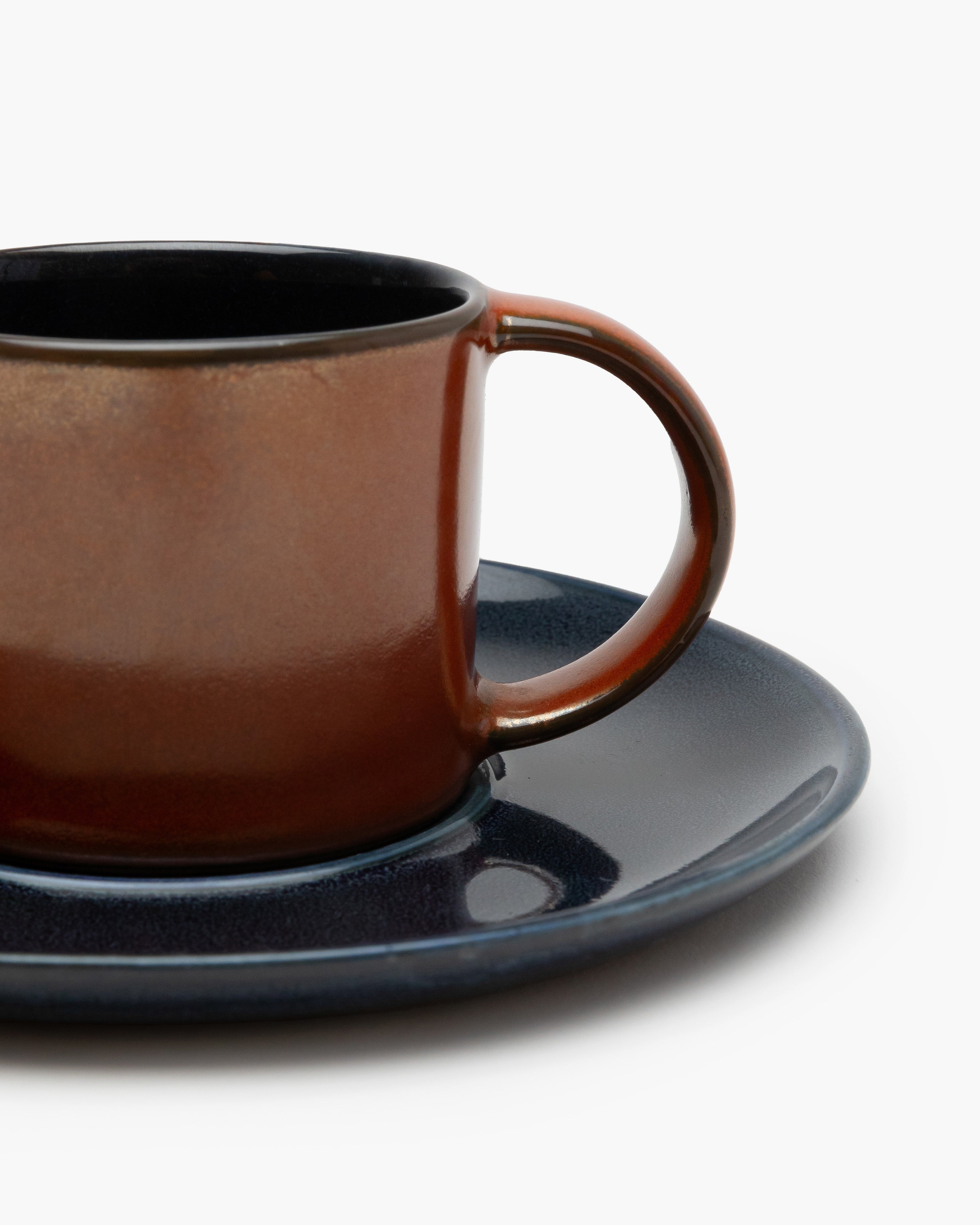 Serax Terres de Rêves podšálek espresso modrý kamenina